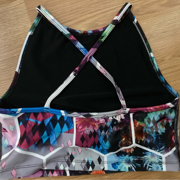 Betsey Johnson Performance Athletic Honeycomb Crop Top S Small - Picture 2 of 4